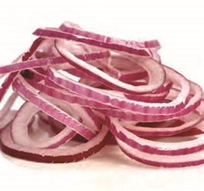 ONION RED SLICED 1KG BAG