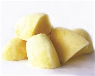 POTATO WHITE PEELED PORTION 2KG BAG