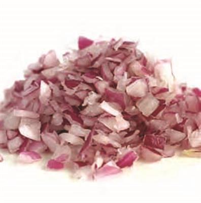 ONION RED DICED 10X10 1KG BAG