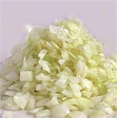 ONION WHITE DICED 10X10 1KG BAG