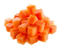 CARROT DICED 20X20 1KG BAG